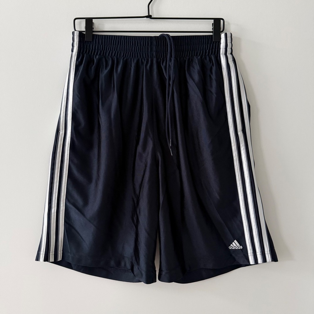 Adidas Dazzle Basketball Shorts Mens L Navy Blue White fE75122